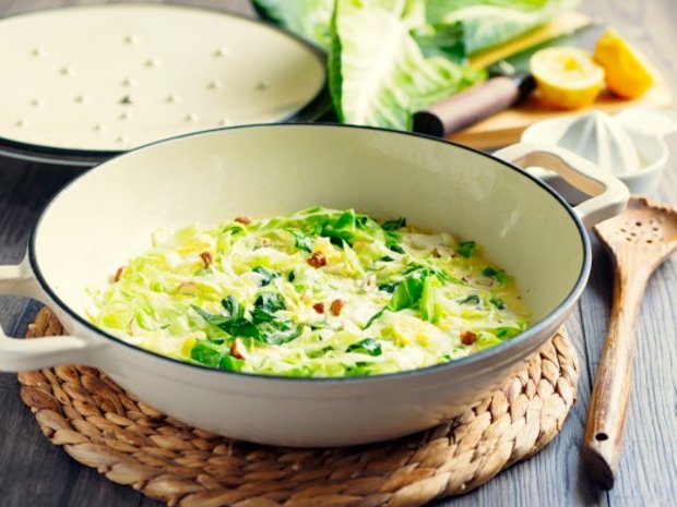 Savoy cabbage mash