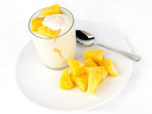 Fromage Blanc Mousse with Pineapple