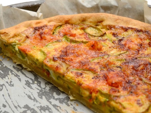 Courgette pie