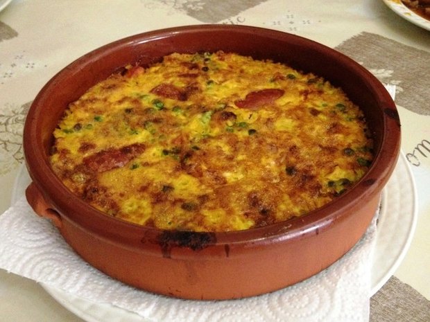 Rice Casserole with Crust