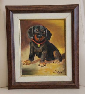 dog painting by Nillay Aydingglu, Fresenius Medical Care dialysis patient