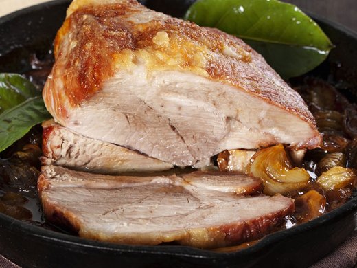 Christmas roast: turkey with ginger