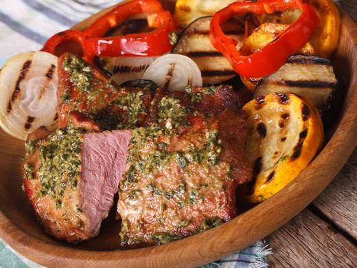 Cutlet marinated in pesto