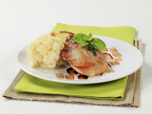 Cauliflower and Chicken in Mustard Cream